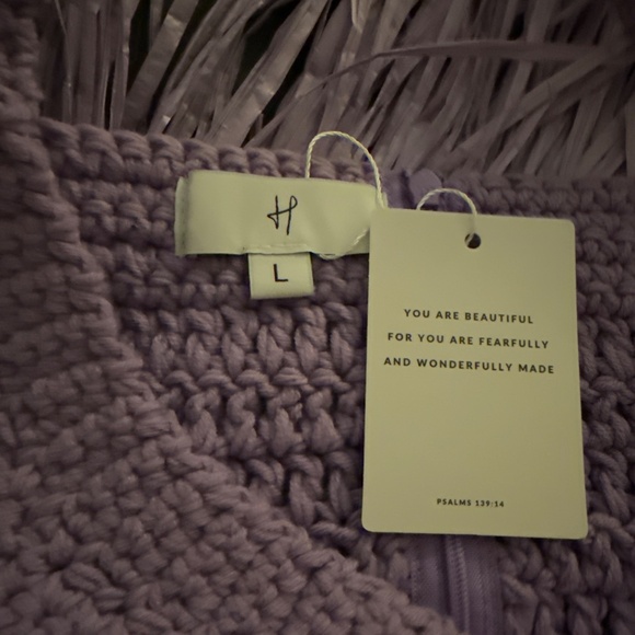 Hanifa Camilla Knit Dress (Lavender). - size Large - Picture 6 of 6